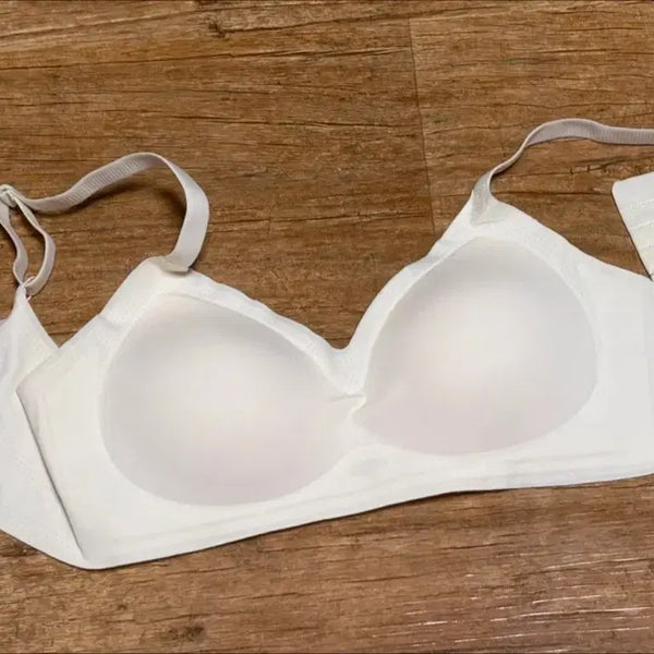 [BUNJANG] Women's White Wire-free Bra - M Size / 여자속옷 여자브라 화이트 노와이어 브래지어 m사이즈
