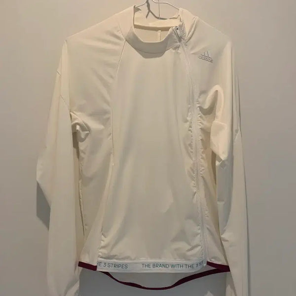 [BUNJANG] Adidas Women's Zip-Up Jacket Ivory Nylon Blend XS / 여성 아디다스 집업 자켓 2XS