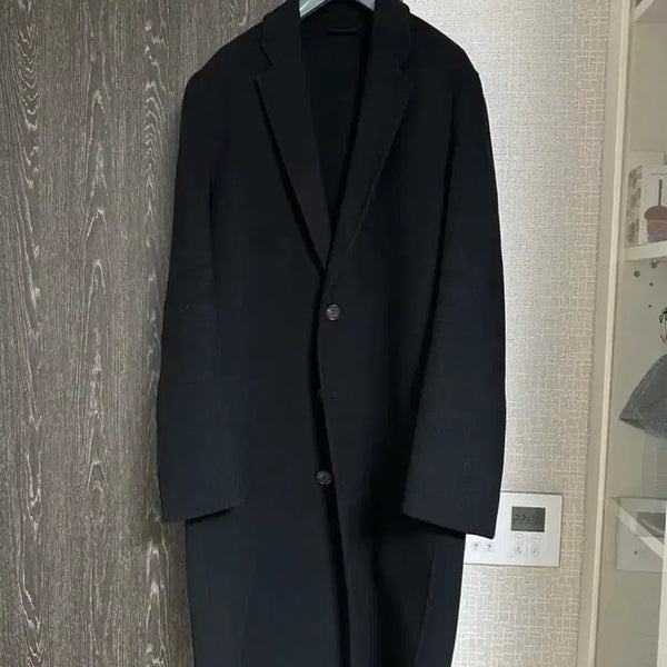[BUNJANG] Acne Studios Charles Black Wool Cashmere Blend Coat 46 / 아크네 스튜디오 찰스 블랙 코트 46