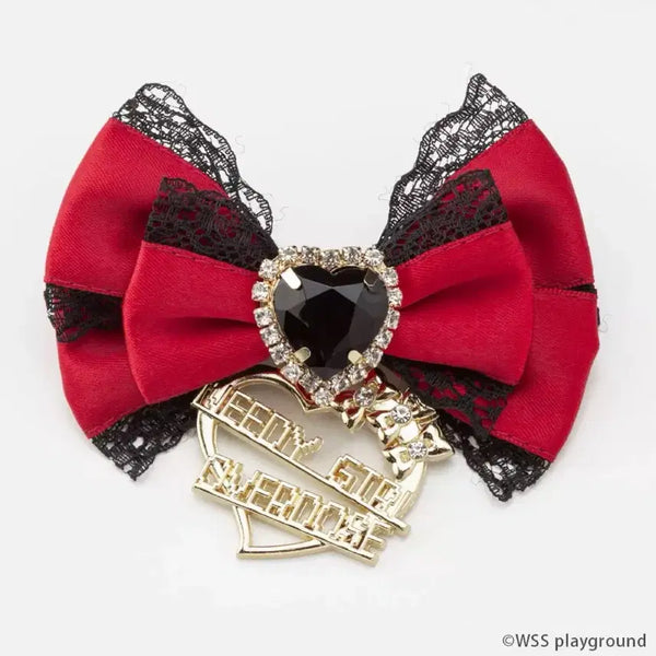 [BUNJANG] Dimorav Needie Girl Overdose Hair Clip Ribbon Pin Set / 디마럽 니디걸 오버도즈 아메 헤어클립 리본핀 지뢰계 양산형 양지뢰 코스