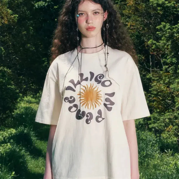 [BUNJANG] Illygo Ethnic Short Sleeve T-Shirt / 무신사 일리고 에스닉 반팔 티셔츠