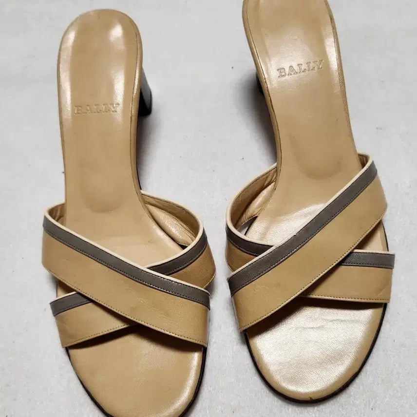 [BUNJANG] Bally Genuine Leather Mules Sandals / 발리 정품 뮬 샌들240