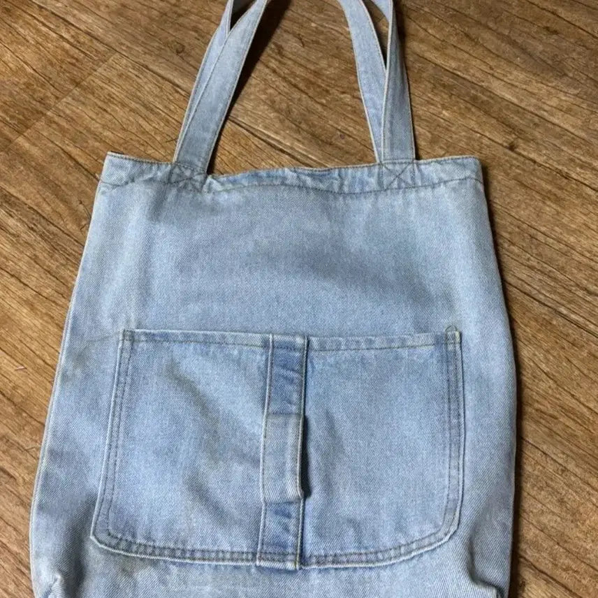 [BUNJANG] Light Wash Denim Shoulder Bag / 연청 데님 숄더백 숄더백 빈티지가방 면가방 에코백 패션가방
