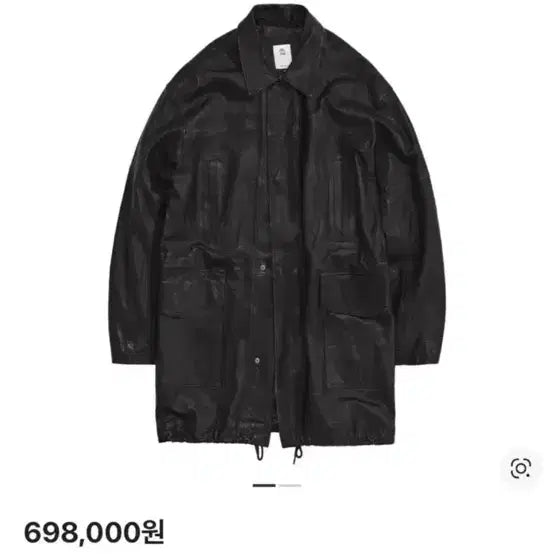 [BUNJANG] Politeuro Lambskin Leather Car Coat Size 4 / 폴리테루 램스킨 레더 카코트 4사이즈