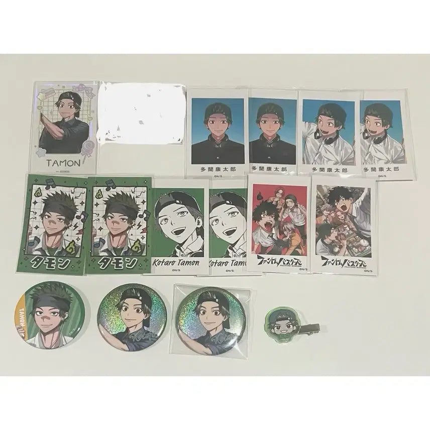 [BUNJANG] Phantom Busterz Panbus Tamon Kotaro Card & Can Badge Set / 팬텀버스터즈 팬버스 타몬 코타로 지류 토레카 캔뱃지 굿즈 일괄