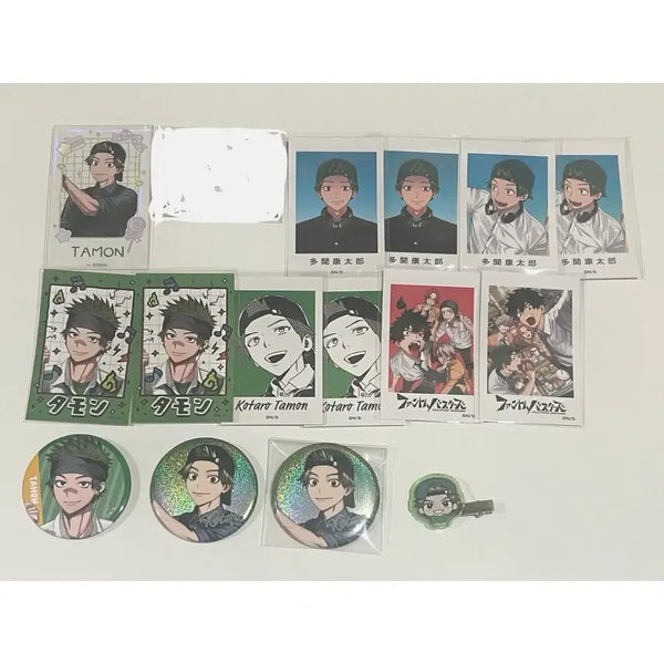 [BUNJANG] Phantom Busterz Panbus Tamon Kotaro Card & Can Badge Set / 팬텀버스터즈 팬버스 타몬 코타로 지류 토레카 캔뱃지 굿즈 일괄