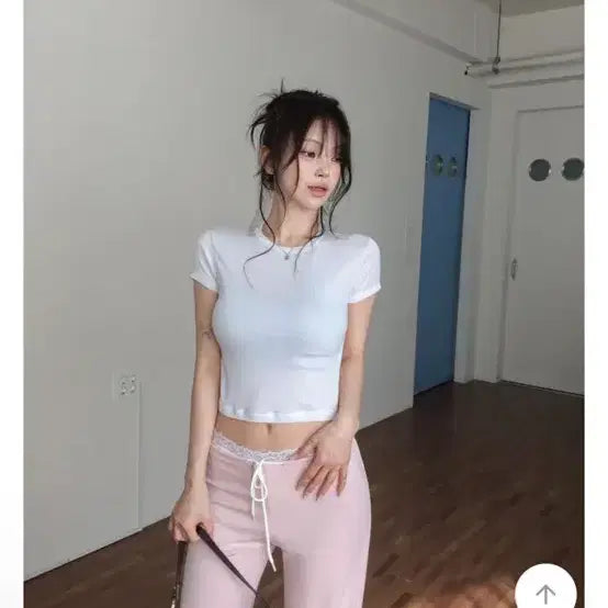 [BUNJANG] Hipnatic Edio Low String Wide Pants Ivory New / 히프나틱 에디오 로우 스트링 와이드 팬츠 아이보리 새상품