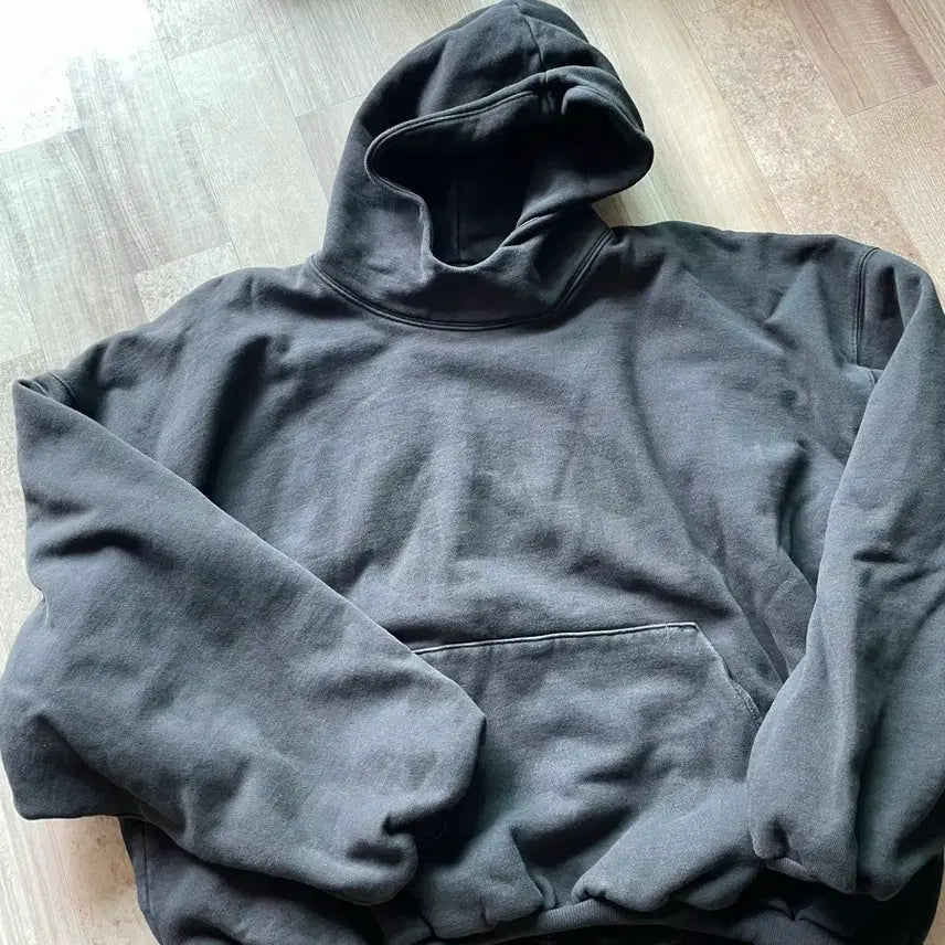 [BUNJANG] Easy Gap Dove Hoodie Washed Black / [m]이지갭 도브 후디 워시드 블랙