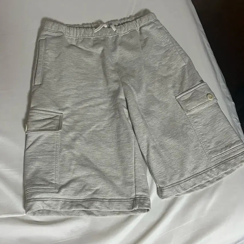 [BUNJANG] After Pray Wide Cargo Sweatpants (Melange, One Size) / 애프터프레이 와이드 카고 스웨트