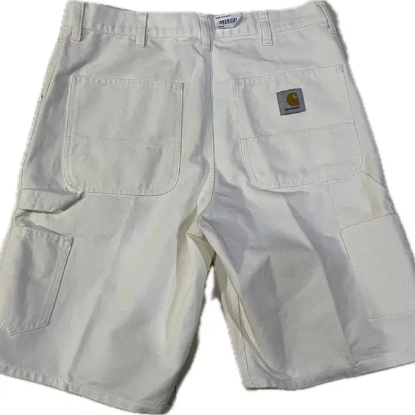 [BUNJANG] Carhartt WIP Single Knee Shorts Wax Ivory Bermuda Pants / [L] 칼하트 WIP 싱글니 쇼츠 반바지 왁스 아이보리 버뮤다 팬츠