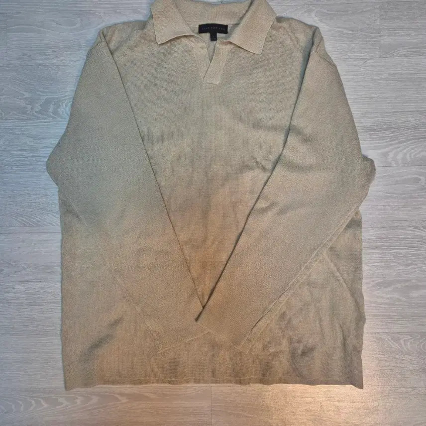 [BUNJANG] SPAO Long Sleeve Collar Knit Beige (Size L) / 스파오 긴팔 카라 니트팝니다.