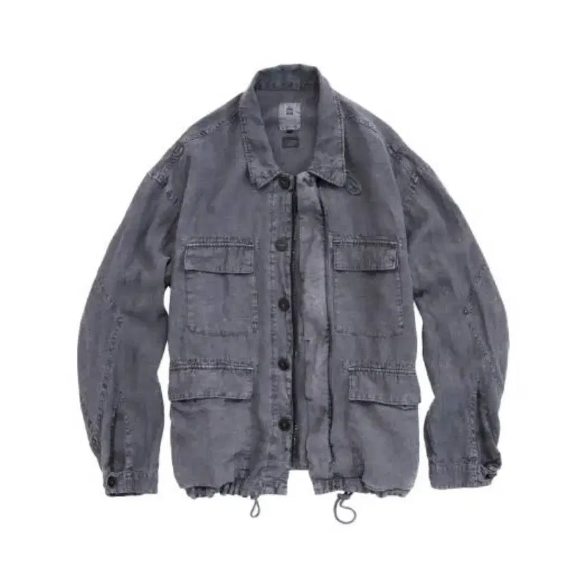 [BUNJANG] Politeu Linen Field Jacket Faded Blue / 폴리테루 린넨 필드자켓 페이디드 블루 2