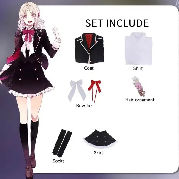 [BUNJANG] Diabolik Lovers Komori Yui Cosplay Set / 교판)디아볼릭 러버즈 코모리 유이 코스프레 세트