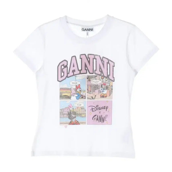 [BUNJANG] GANNI x Disney 25SS Daisy Duck Short Sleeve T-Shirt / (새상품) 가니 GANNI x 디즈니 25SS 데이지 덕 반팔 티셔츠