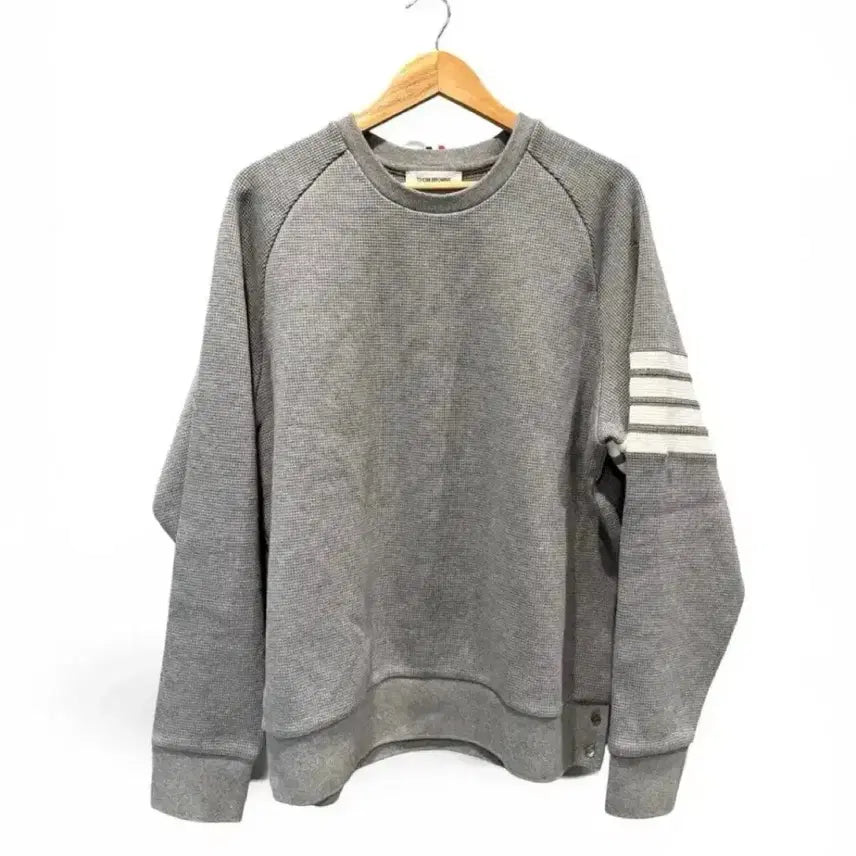 [BUNJANG] Thom Browne Waffle Grey Sweatshirt Size 5 / 5 / 톰브라운 와플 그레이 맨투맨