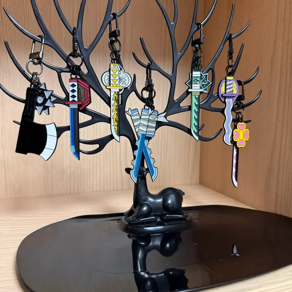 [BUNJANG] Kimetsu no Yaiba (Demon Slayer) Keyring Bundle Set / 메가박스 일륜도 키링 일괄판매