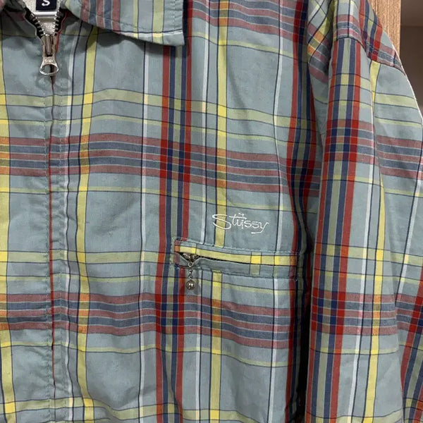 [BUNJANG] 90s Stussy Plaid Jacket (Made in USA) / 90s stussy plaid jacket (made in usa)