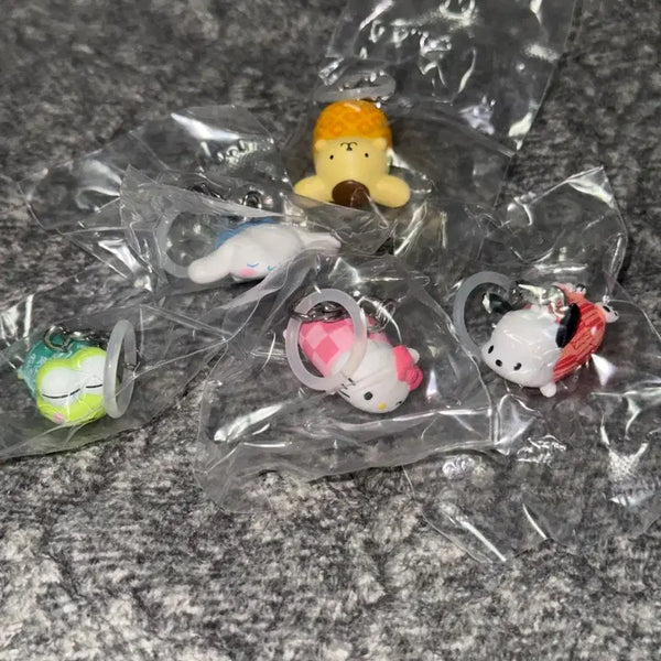 [BUNJANG] Sanrio Bean Mini Markers Gacha Set / 산리오 콩알 메지루시 헬로키티시나모롤폼폼푸린포챠코케로피 가챠 쿠지 고전