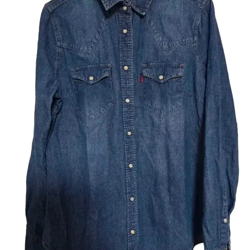 [BUNJANG] Levi's Women's Denim Western Shirt (M) / 리바이스 여성 데님 웨스턴 셔츠  (M)