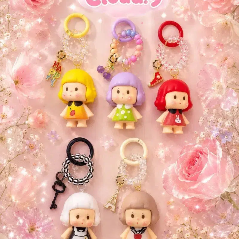 [BUNJANG] Handmade Doll Figure Keychain / 핸드메이드 인형 피규어 키링