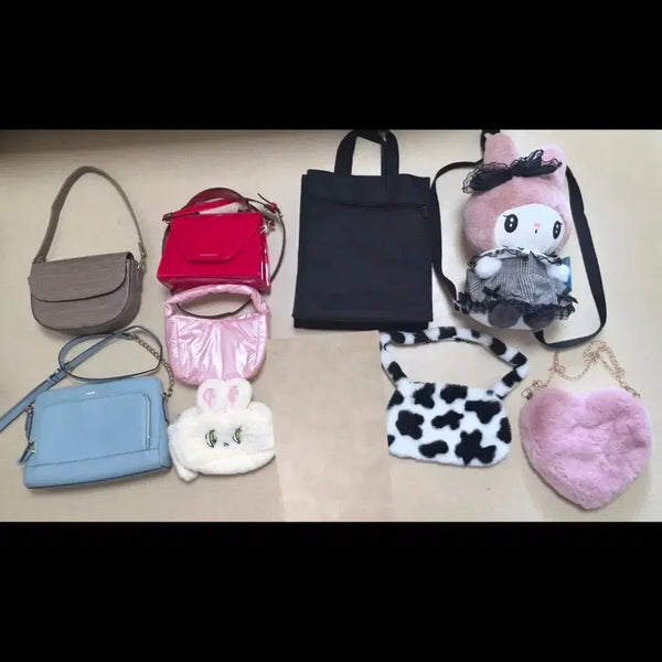 [BUNJANG] Women's Bag Bundle (Handbag, Pouch, Shoulder Bag, Fur Bag) / 여성 가방 9개 전부 다 32000원에 팝니다.핸드백 파우치 숄더백 등