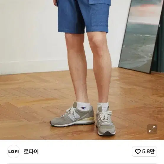 [BUNJANG] LPAI City Cargo Shorts Pants Denim Color / 로파이 시티 카고 쇼츠 팬츠 데님컬러