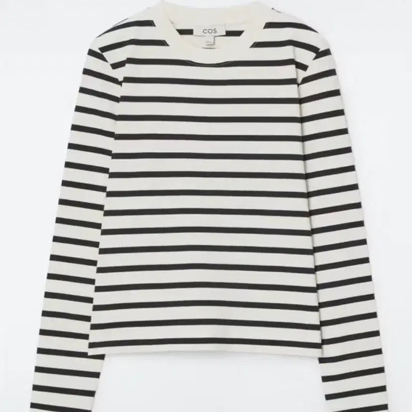 [BUNJANG] COS Striped Organic Cotton Regular Fit Long Sleeve Shirt / COS 코스 스트라이프 오가닉 코튼 레귤러핏 긴팔