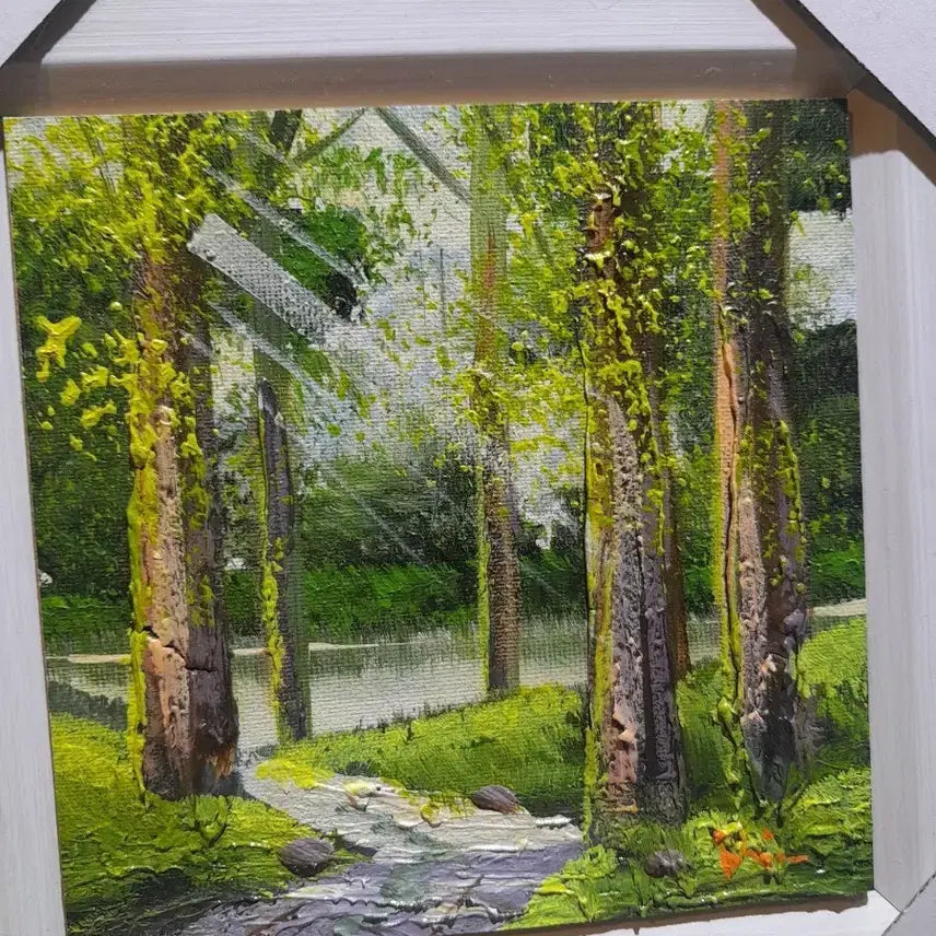[BUNJANG] Oil Painting Landscape Framed Artwork / 유화 풍경 그림 액자