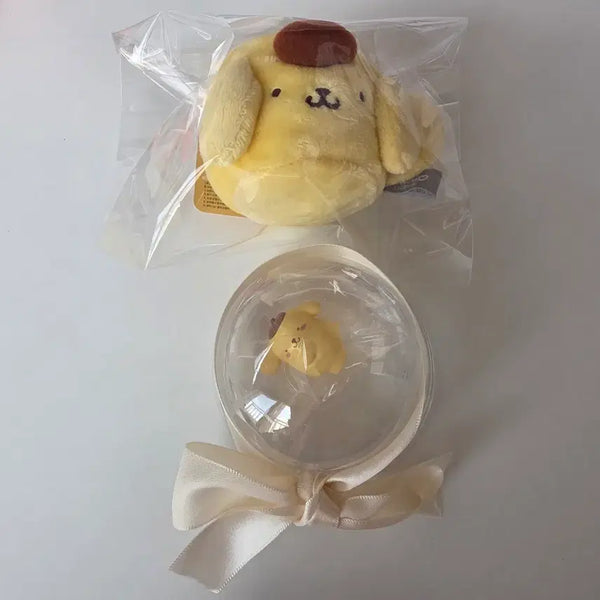 [BUNJANG] Sanrio Pompompurin Mug Cup Keychain & Bath Bomb Figure Bundle Set / [미사용 일괄] 산리오 폼폼푸린 머그컵 키링 + 배쓰밤 피규어 폼폼푸린
