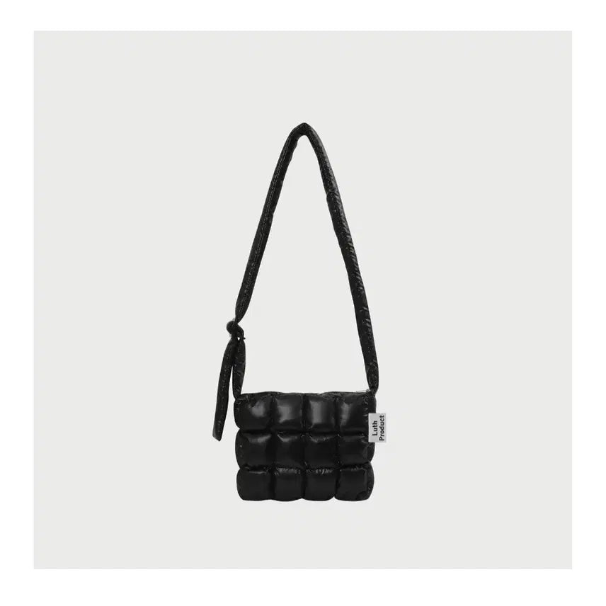 [BUNJANG] ROOTH PRODUCT Chocolate Padded Bag Glossy / 루스프로덕트 초콜렛 패딩백 유광