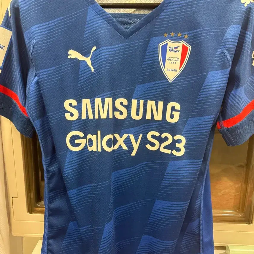 [BUNJANG] Suwon Samsung FC Lee Sang-min Signed Jersey (M) / 수원삼성 유니폼 이상민 마킹 싸인있음