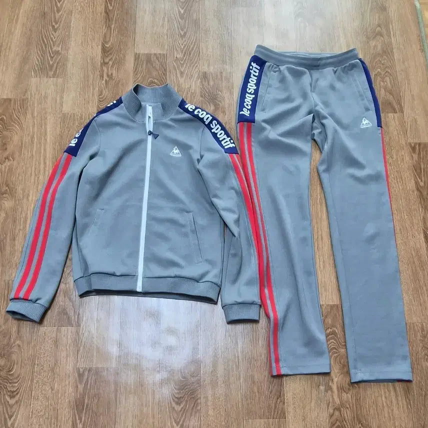 [BUNJANG] Le Coq Sportif Training Set - Grey / 르꼬끄 스포르티브 트레이닝 세트 그레이