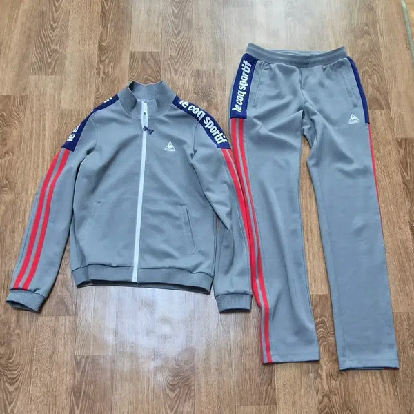 [BUNJANG] Le Coq Sportif Training Set - Grey / 르꼬끄 스포르티브 트레이닝 세트 그레이