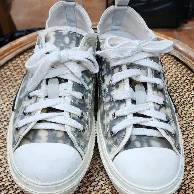 [BUNJANG] Dior B23 League Low-Top Sneaker White & Black Dior Oblique Canvas / 디올 스니커즈 신발 (260. 급매)