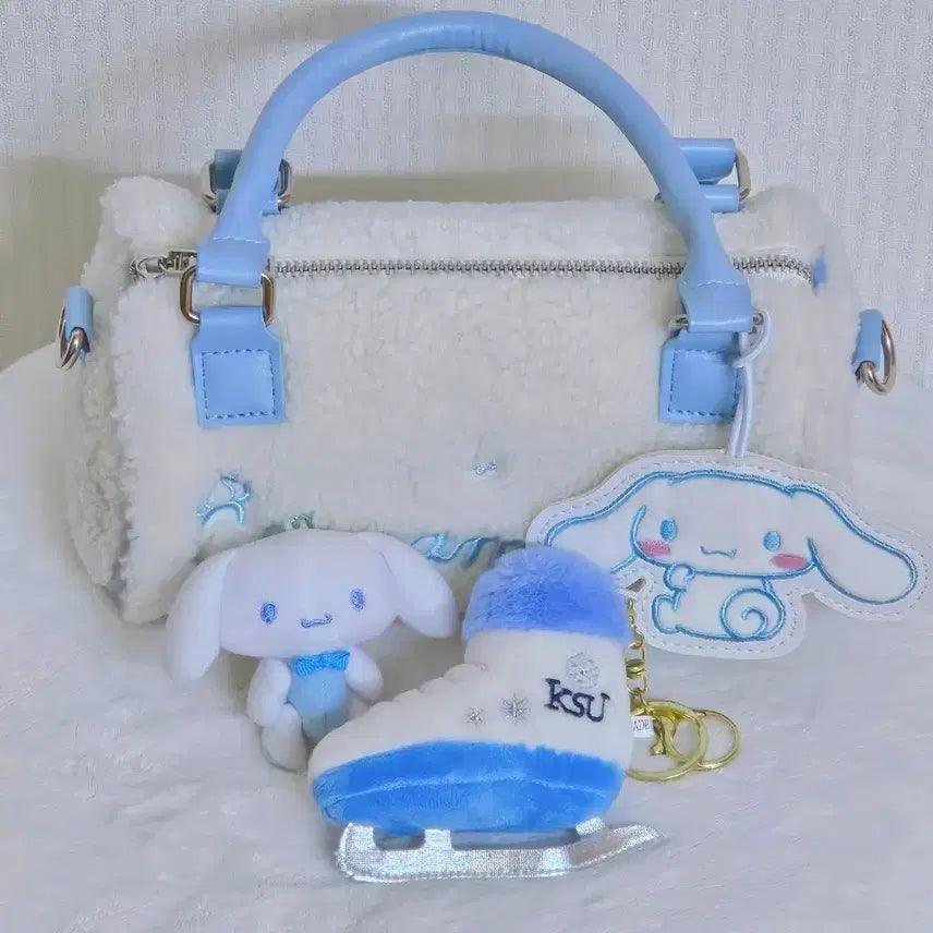 [BUNJANG] Sanrio Cinnamoroll Fleece Tote Bag / Crossbody Bag / 산리오 시나모롤 뽀글이 가방 토트백 크로스백