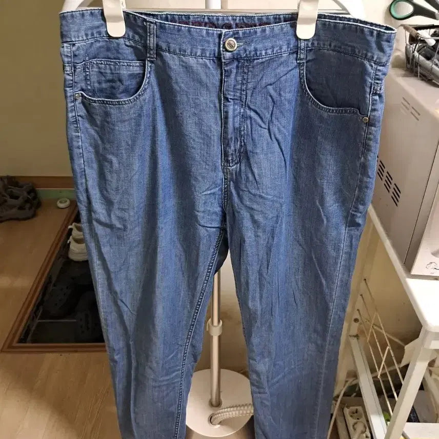 [BUNJANG] Jeep Denim Pants 36 Inch Light Blue / 데님 팬츠 블루 jeep 36인지