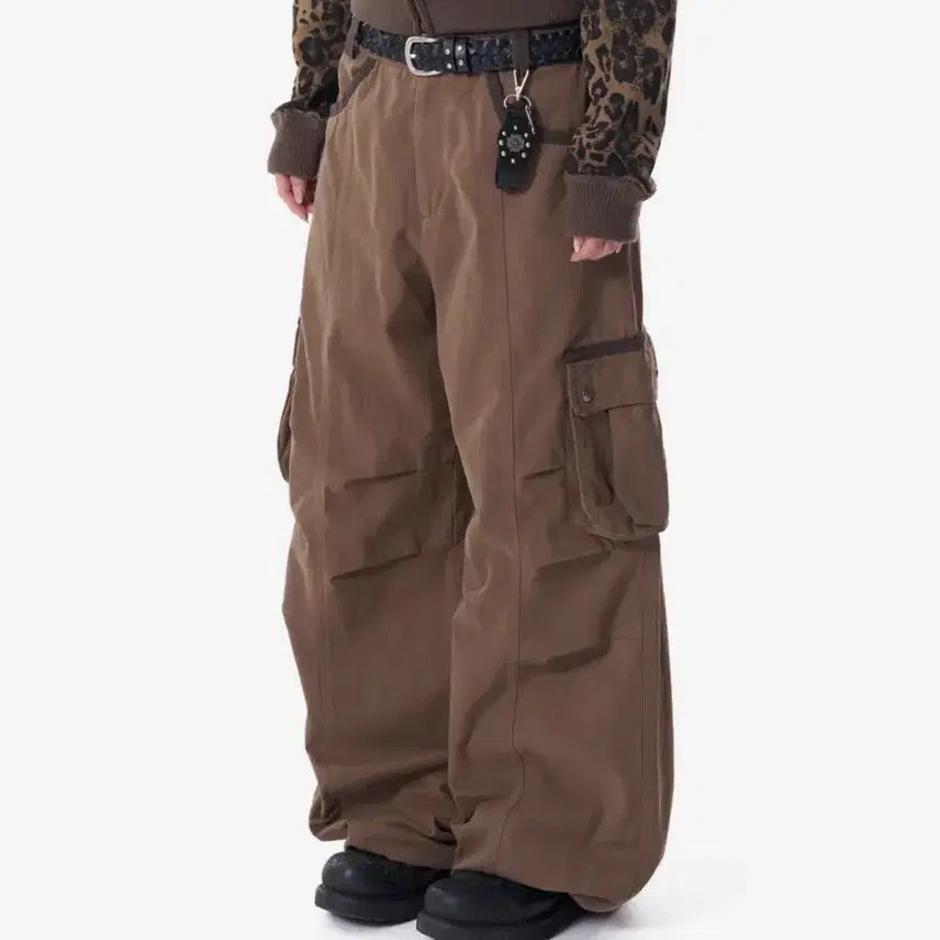 [BUNJANG] Arkam Contrast Knee Pintuck Cargo Pants / 아캄 카고 바지 Knee Pin-tuck Contrast Cargo