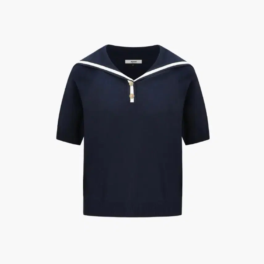 [BUNJANG] Depound Sailor Collar Knit Navy / 드파운드 sailor collar knit 네이비