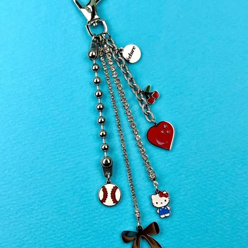 [BUNJANG] Eclore Kitty Silver Keyring / 키티 실버 키링
