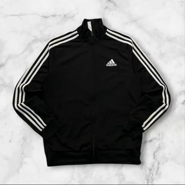 [BUNJANG] Adidas Three-Stripes Track Top Jersey Black/White Size 100 / 아디다스 삼선 트랙탑 검흰 져지 100