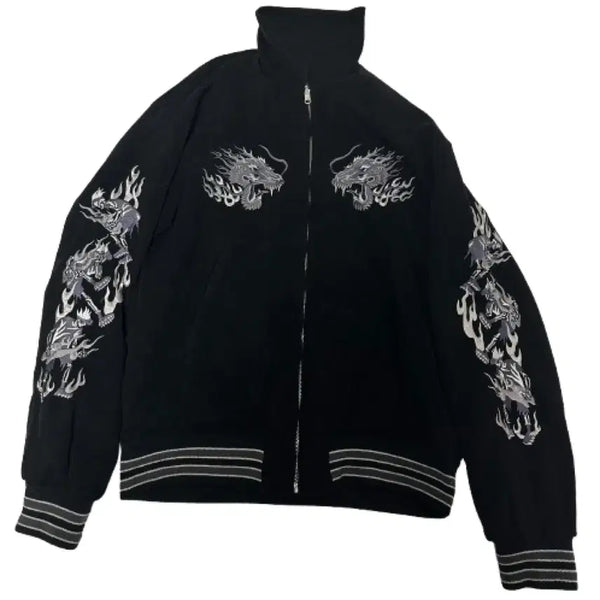 [BUNJANG] Vintage Dragon Reversible Sukajan Jacket / 빈티지 용 스카쟌 (양면)