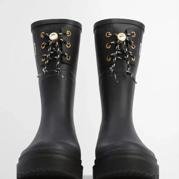 [BUNJANG] Barbour Devlin Mid Rain Boots Black 240 / [Barbour] 바버 데블린 미들 레인부츠 블랙 240 (새상품)