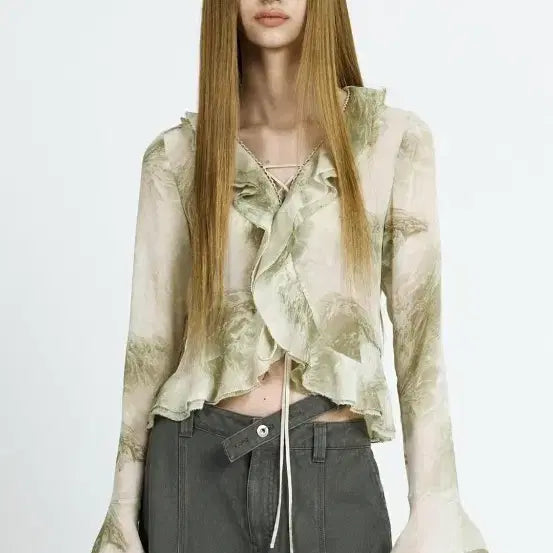 [BUNJANG] Pain Or Pleasure Corset Blouse / 페인오어플레져 코르셋 블라우스