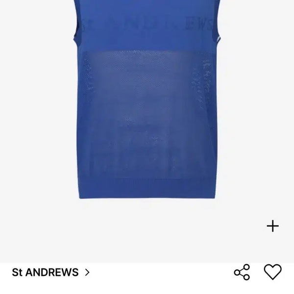 [BUNJANG] Saint Laurent Women's Logo Point Mesh Knit Vest / 세인트앤류스여성로고포인트매쉬니트베스트0(55/55반)