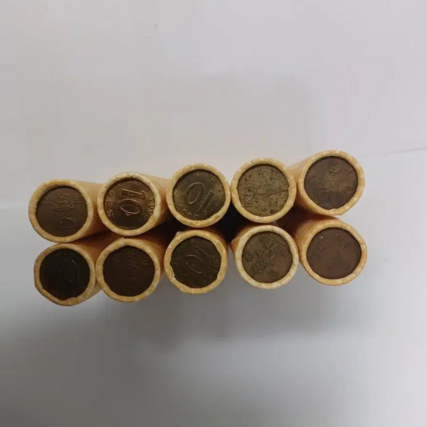 [BUNJANG] 10 Won Coin Rolls (500 Coins Total) / 10원 동전 1롤당 50개 롤10개 500개,농협봉인,취미수집자