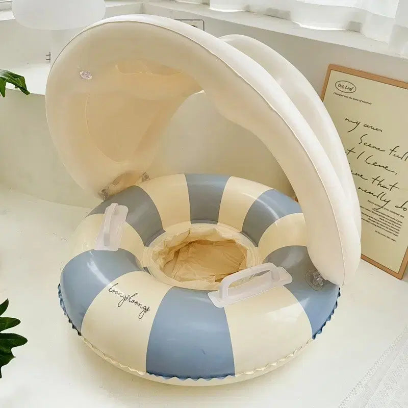 [BUNJANG] Baby Walker Float with Detachable Sunshade (CE Certified New Product) for 0-5 Years / 보행기튜브썬쉐이드탈착(CE인증새상품)0-5세용