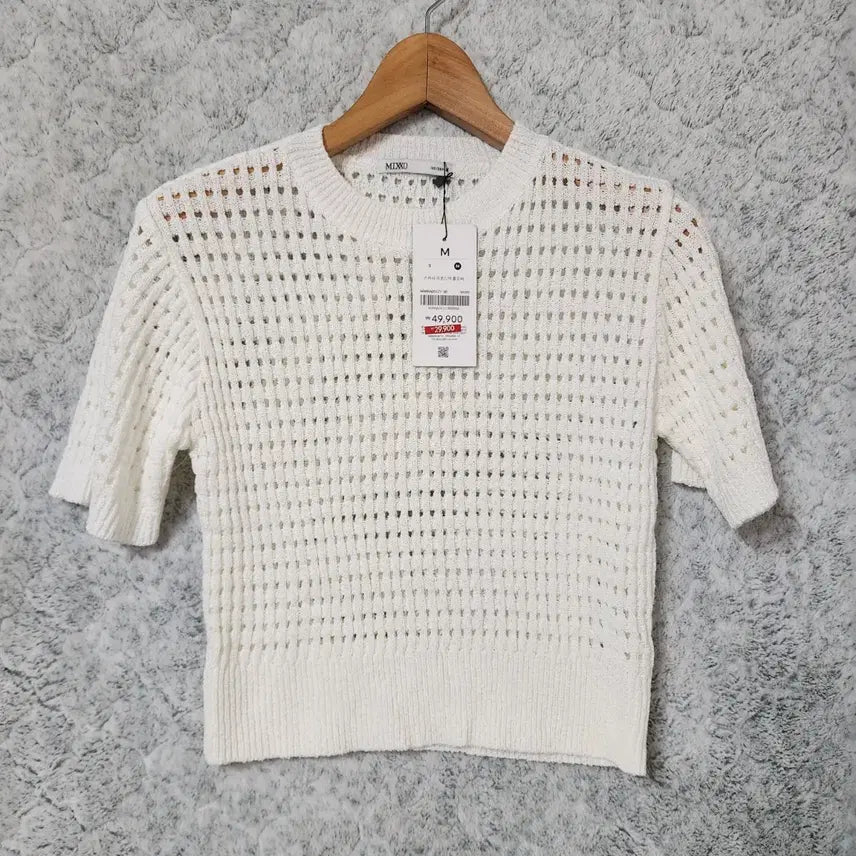 [BUNJANG] Mixxo Women's Short Sleeve Knit - Size M / 182B [M] 새상품 Mixxo 여성 반팔 니트