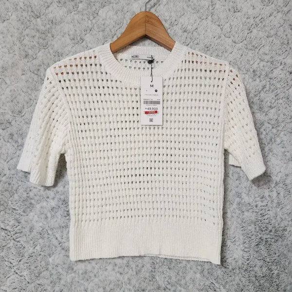 [BUNJANG] Mixxo Women's Short Sleeve Knit - Size M / 182B [M] 새상품 Mixxo 여성 반팔 니트