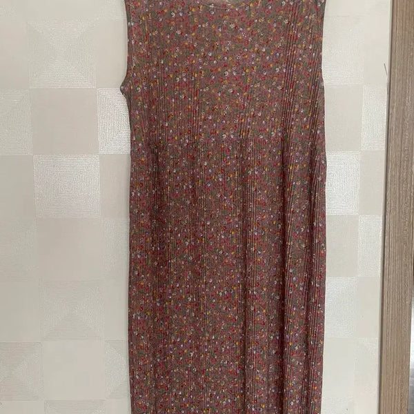 [BUNJANG] Floral Pleated Dress / 꽃무늬 플리츠 원피스