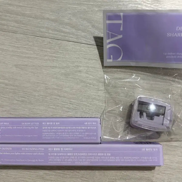 [BUNJANG] TAG Lip Definer Sharpener + Tint / 태그 립 디파이너 (립펜슬)샤프너+ 틴트
